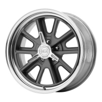 American Racing Vintage Shelby Cobra 15X8 ETXX BLANK 83.06 Two-Piece Mag Gray Center Polished Barrel Fälg